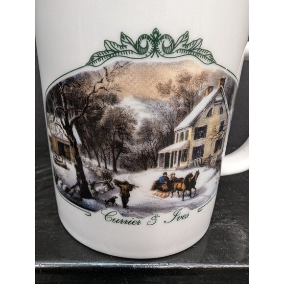 Currier & Ives Collection of MCNY 2000 Museum of The City Of New York 12 Oz Mug - Picture 2 of 8
